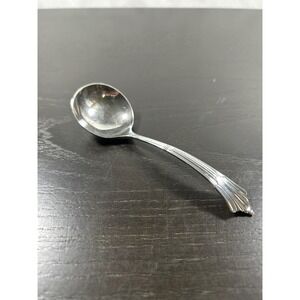 Vintage EPNS Sheffield England Silver Plated Sugar Jam Spoon Art Deco 4.5 Inch